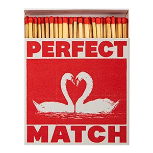 I Like You Swans | Square - Safety Matches