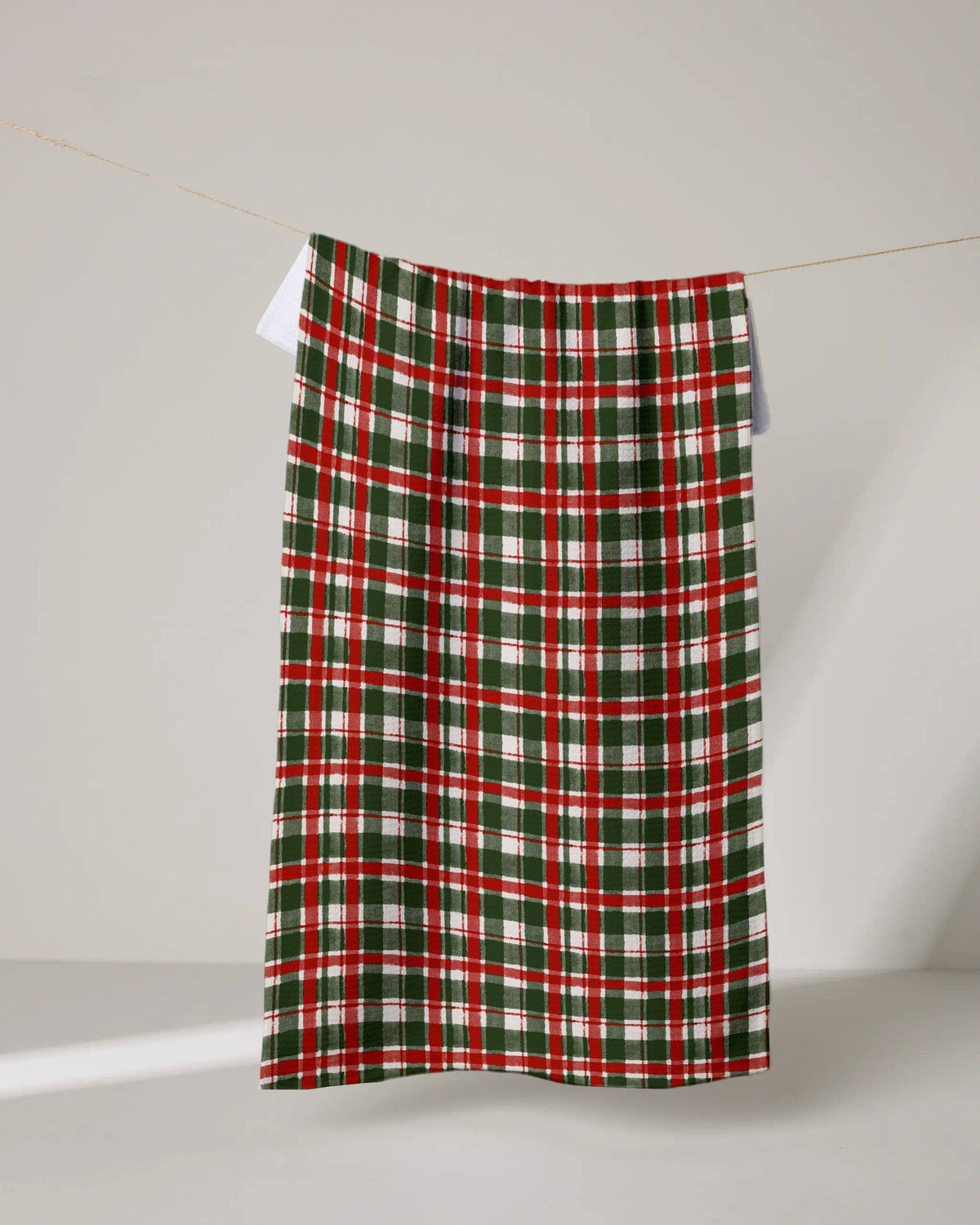 Red + Green Plaid Tea Towel