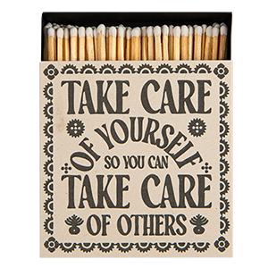 Take Care of Yourself Matches | Square - Safety Matches