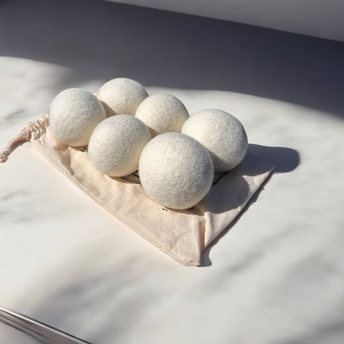 Set of 6 Organic Wool Dryer Balls