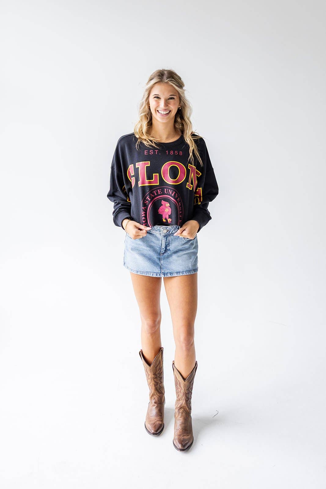 Iowa State Phipps Split Cropped Longsleeve