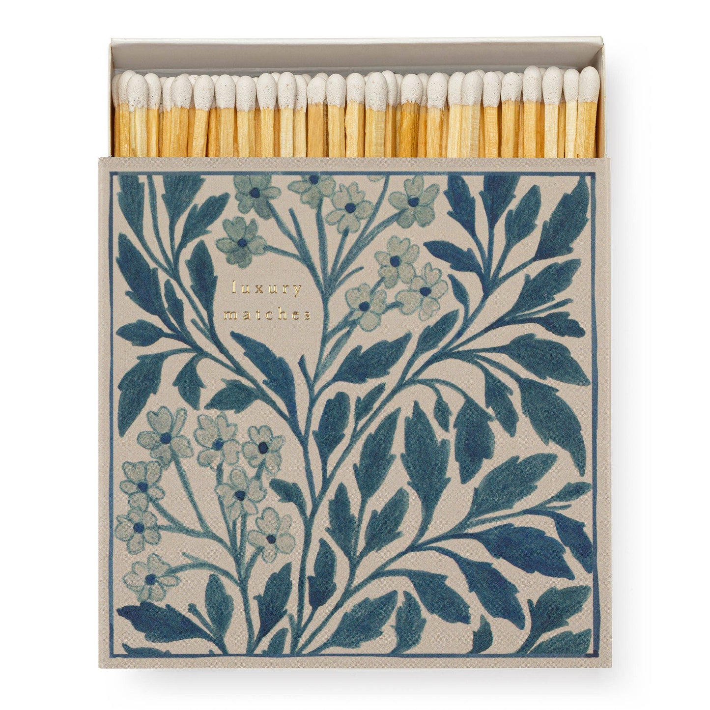 Blue Floral  | Square - Safety Matches