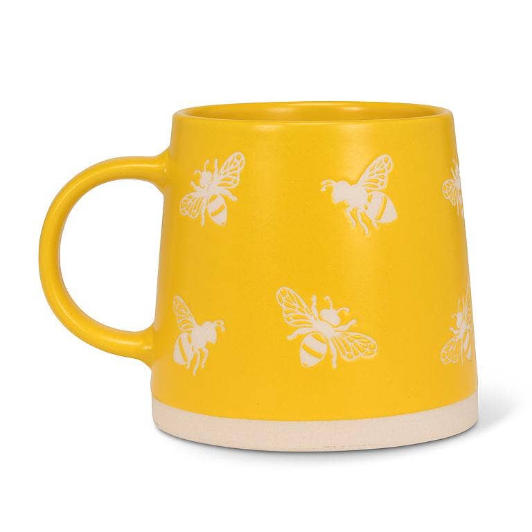 Wide Base Mug with Bees