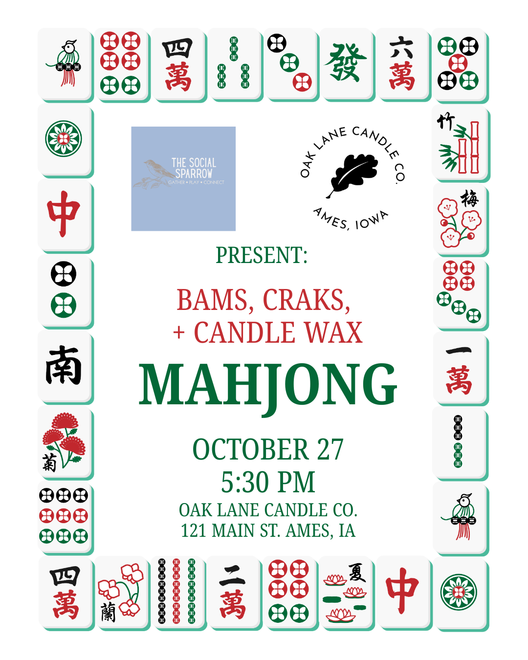 Mahjong After Hours with The Social Sparrow