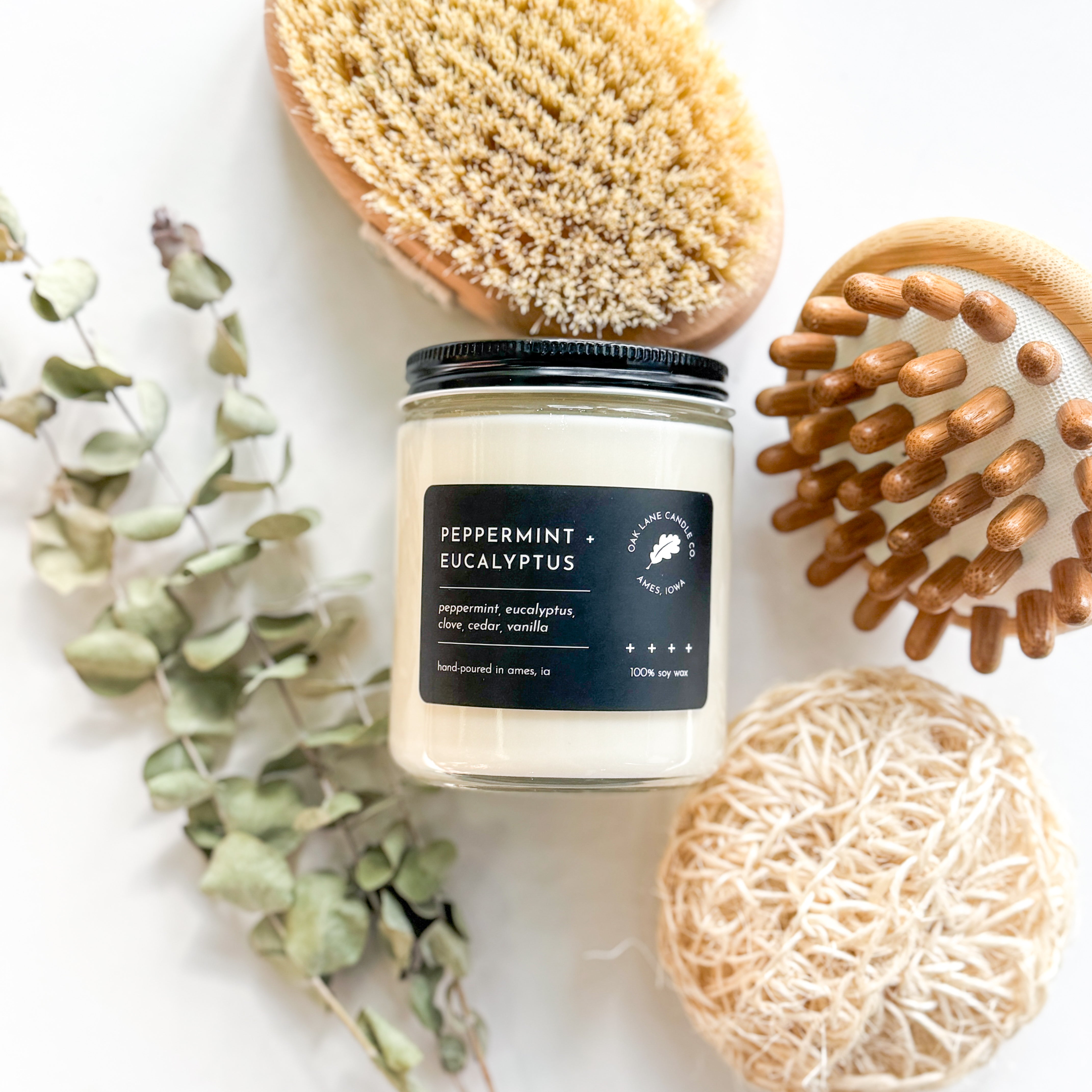 Peppermint + Eucalyptus – Oak Lane Candle Co.