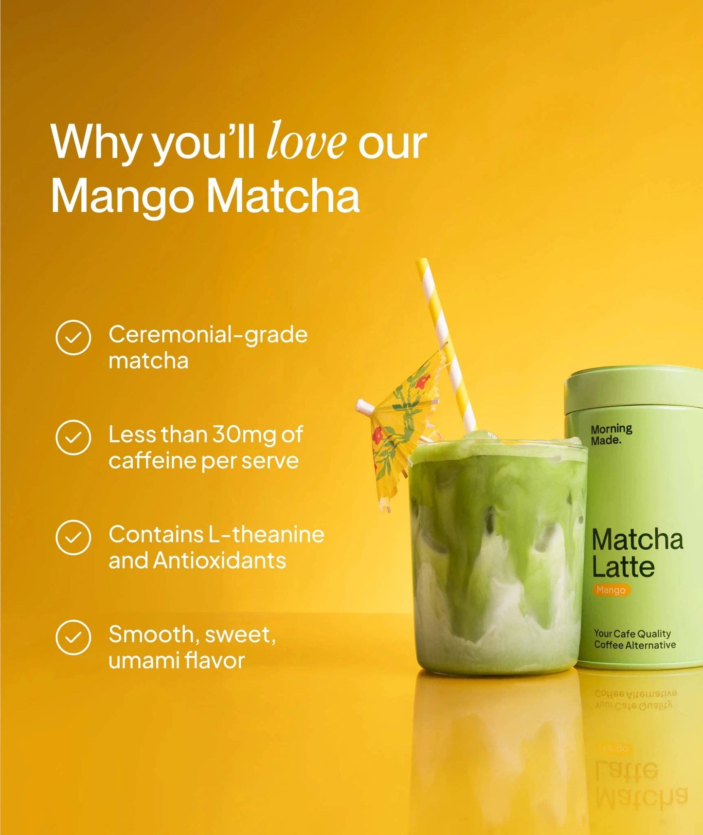 Mango Matcha Latte